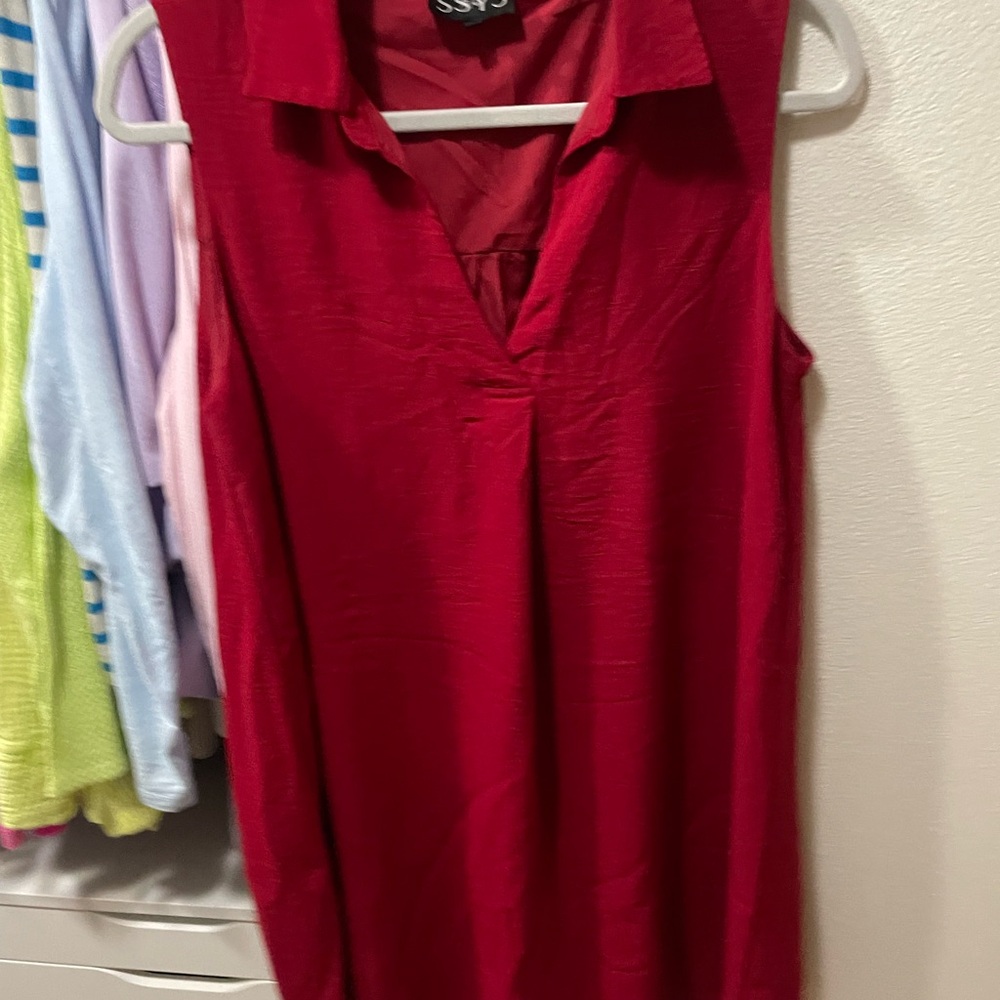 SSYS Red Sleeveless Dress